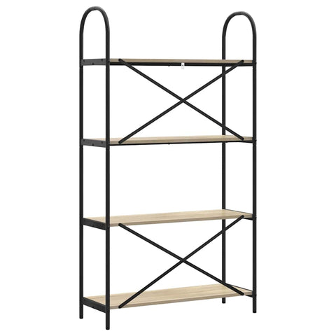 vidaXL Bookshelf Sonoma oak 80 x 30 x 146 cm Engineered wood