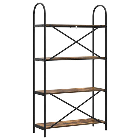 vidaXL Bookshelf Smoked oak 80 x 30 x 146 cm Engineered wood