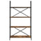 vidaXL Bookshelf Smoked oak 80 x 30 x 146 cm Engineered wood
