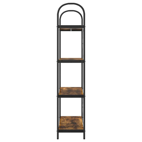 vidaXL Bookshelf Smoked oak 80 x 30 x 146 cm Engineered wood