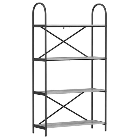vidaXL Bookshelf Grey sonoma 80 x 30 x 146 cm Engineered wood