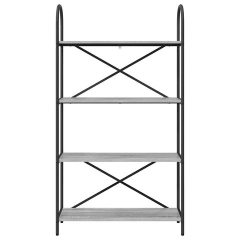 vidaXL Bookshelf Grey sonoma 80 x 30 x 146 cm Engineered wood