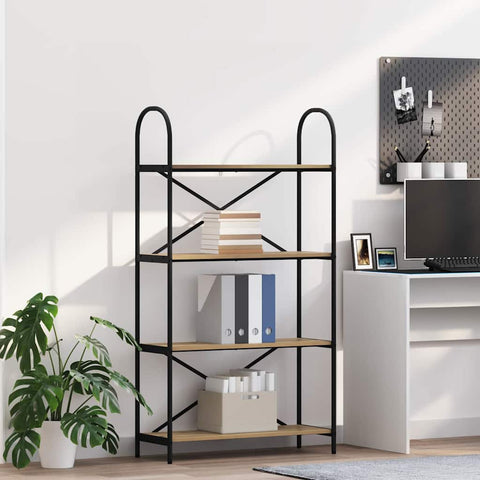 vidaXL Bookshelf Artisan oak 80 x 30 x 146 cm Engineered wood
