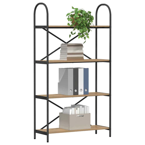 vidaXL Bookshelf Artisan oak 80 x 30 x 146 cm Engineered wood