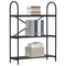 vidaXL Bookshelf Black oak 80 x 30 x 109 cm Engineered wood
