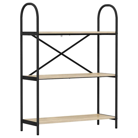 vidaXL Bookshelf Sonoma oak 80 x 30 x 109 cm Engineered wood