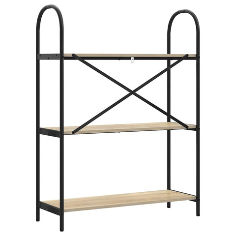vidaXL Bookshelf Sonoma oak 80 x 30 x 109 cm Engineered wood