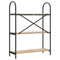 vidaXL Bookshelf Sonoma oak 80 x 30 x 109 cm Engineered wood