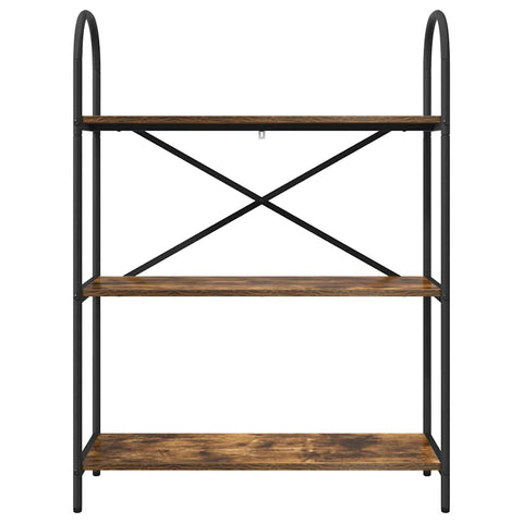 vidaXL Bookshelf Smoked oak 80 x 30 x 109 cm Engineered wood