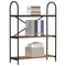 vidaXL Bookshelf Smoked oak 80 x 30 x 109 cm Engineered wood