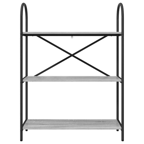 vidaXL Bookshelf Grey sonoma 80 x 30 x 109 cm Engineered wood