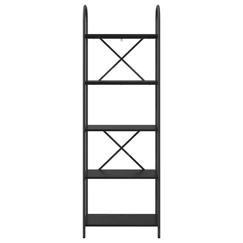 vidaXL Bookshelf Black oak 60 x 30 x 183 cm Engineered wood