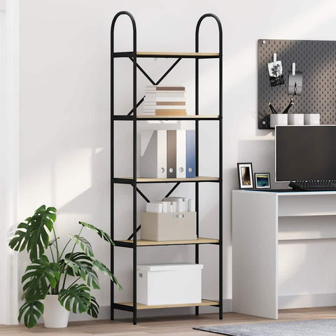 vidaXL Bookshelf Sonoma oak 60 x 30 x 183 cm Engineered wood