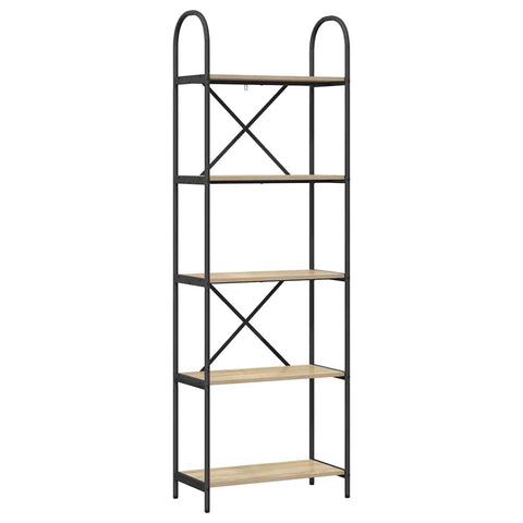 vidaXL Bookshelf Sonoma oak 60 x 30 x 183 cm Engineered wood
