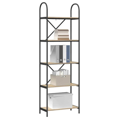 vidaXL Bookshelf Sonoma oak 60 x 30 x 183 cm Engineered wood