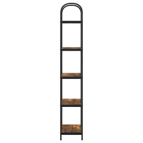 vidaXL Bookshelf Smoked oak 60 x 30 x 183 cm Engineered wood