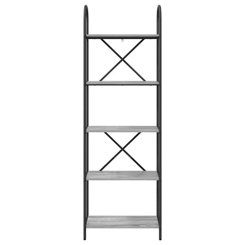vidaXL Bookshelf Grey sonoma 60 x 30 x 183 cm Engineered wood