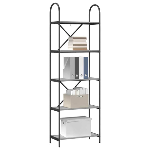 vidaXL Bookshelf Grey sonoma 60 x 30 x 183 cm Engineered wood