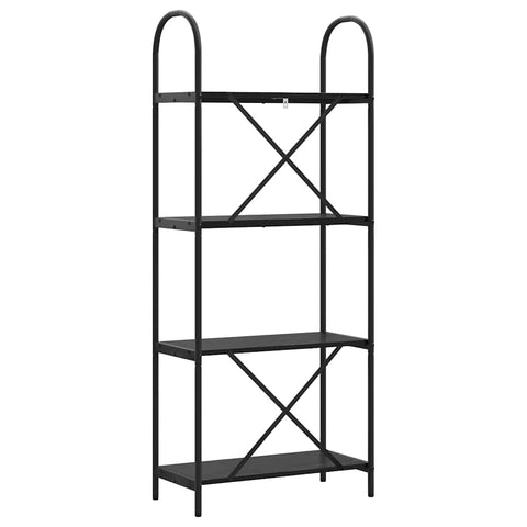 vidaXL Bookshelf Black oak 60 x 30 x 146 cm Engineered wood