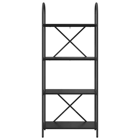 vidaXL Bookshelf Black oak 60 x 30 x 146 cm Engineered wood
