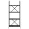 vidaXL Bookshelf Black oak 60 x 30 x 146 cm Engineered wood