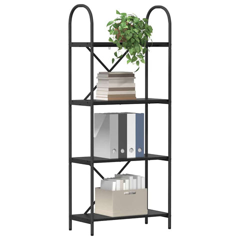 vidaXL Bookshelf Black oak 60 x 30 x 146 cm Engineered wood