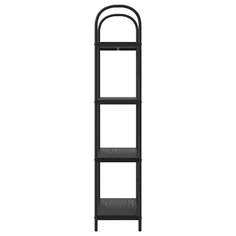 vidaXL Bookshelf Black oak 60 x 30 x 146 cm Engineered wood