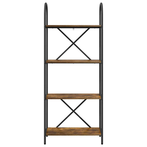 vidaXL Bookshelf Smoked oak 60 x 30 x 146 cm Engineered wood