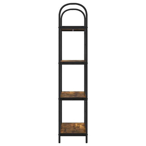 vidaXL Bookshelf Smoked oak 60 x 30 x 146 cm Engineered wood