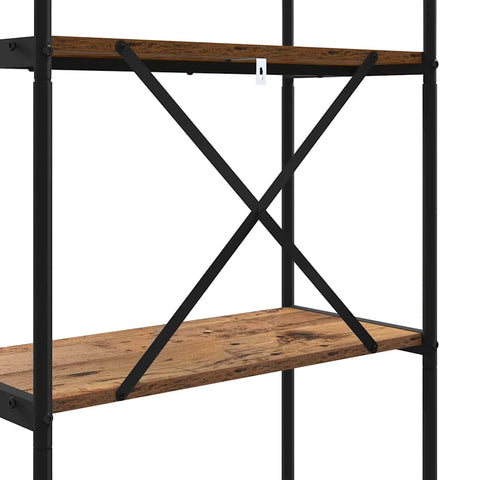 vidaXL Bookshelf Old wood 60 x 30 x 146 cm Engineered wood