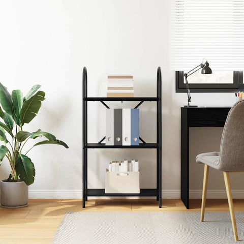 vidaXL Bookshelf Black oak 60 x 30 x 109 cm Engineered wood