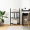 vidaXL Bookshelf Black oak 60 x 30 x 109 cm Engineered wood