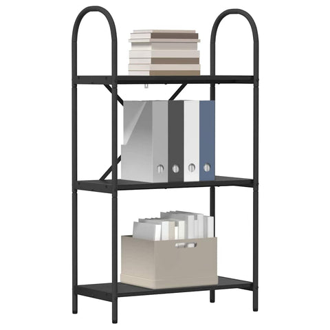 vidaXL Bookshelf Black oak 60 x 30 x 109 cm Engineered wood