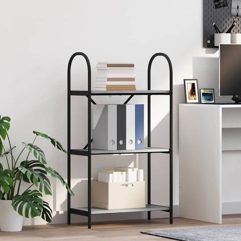 vidaXL Bookshelf Grey sonoma 60 x 30 x 109 cm Engineered wood