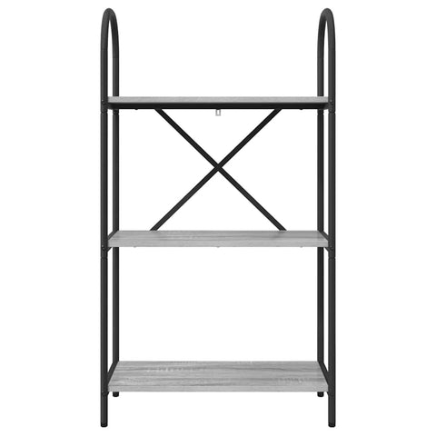 vidaXL Bookshelf Grey sonoma 60 x 30 x 109 cm Engineered wood