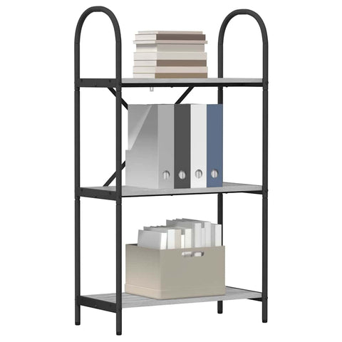 vidaXL Bookshelf Grey sonoma 60 x 30 x 109 cm Engineered wood