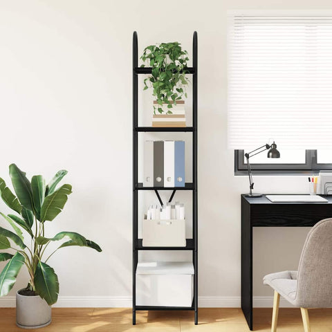 vidaXL Bookshelf Black oak 40 x 30 x 183 cm Engineered wood