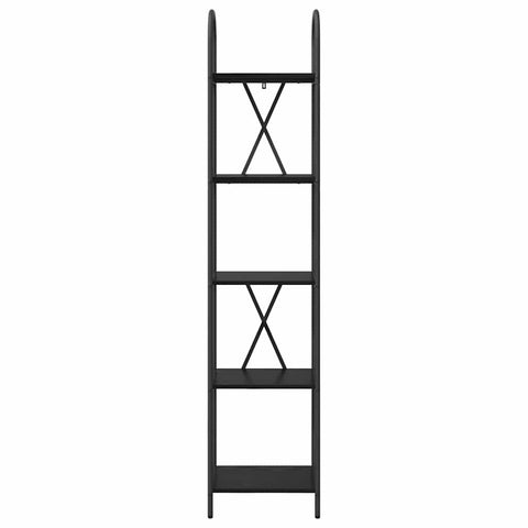 vidaXL Bookshelf Black oak 40 x 30 x 183 cm Engineered wood