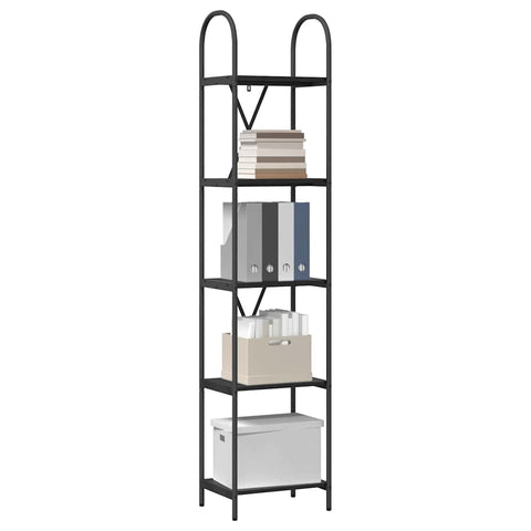 vidaXL Bookshelf Black oak 40 x 30 x 183 cm Engineered wood