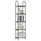 vidaXL Bookshelf Black oak 40 x 30 x 183 cm Engineered wood