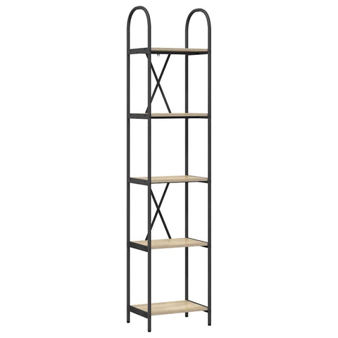 vidaXL Bookshelf Sonoma oak 40 x 30 x 183 cm Engineered wood