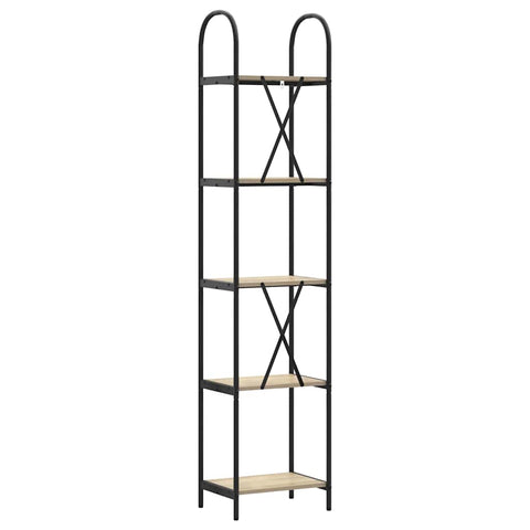 vidaXL Bookshelf Sonoma oak 40 x 30 x 183 cm Engineered wood