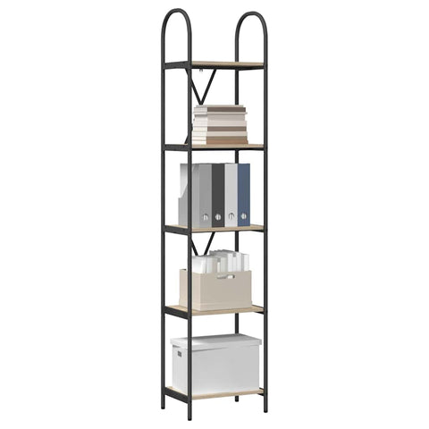 vidaXL Bookshelf Sonoma oak 40 x 30 x 183 cm Engineered wood