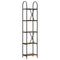 vidaXL Bookshelf Smoked oak 40 x 30 x 183 cm Engineered wood