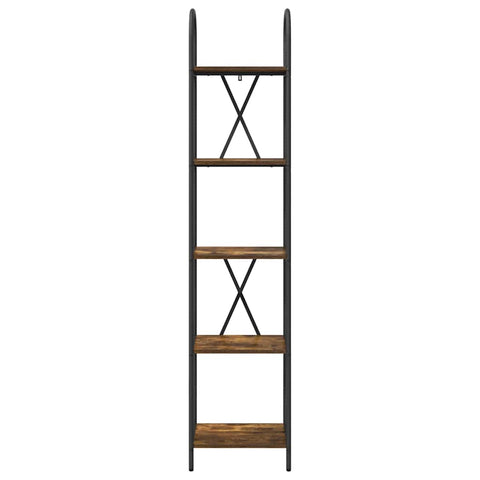 vidaXL Bookshelf Smoked oak 40 x 30 x 183 cm Engineered wood