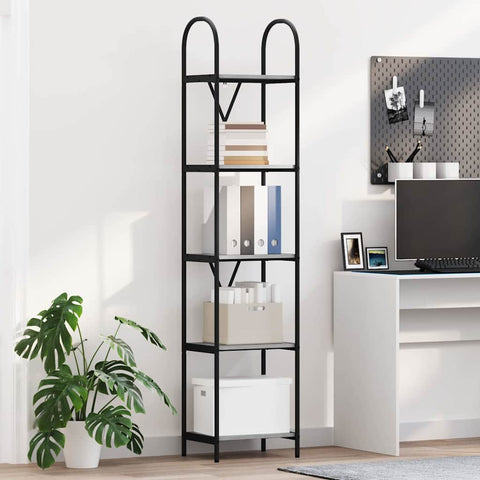 vidaXL Bookshelf Grey sonoma 40 x 30 x 183 cm Engineered wood