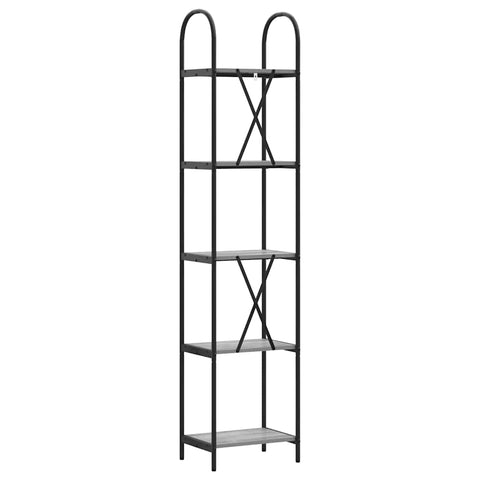 vidaXL Bookshelf Grey sonoma 40 x 30 x 183 cm Engineered wood
