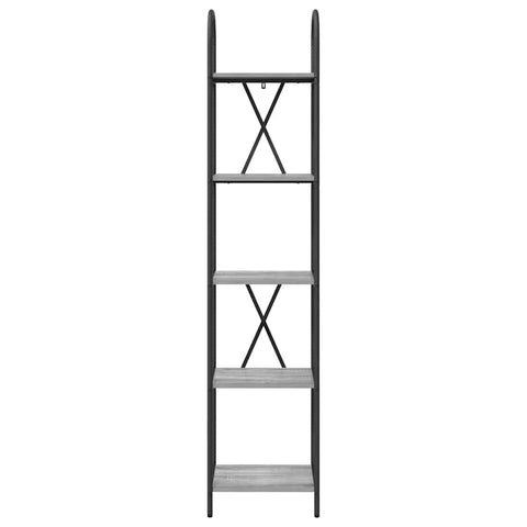vidaXL Bookshelf Grey sonoma 40 x 30 x 183 cm Engineered wood