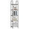 vidaXL Bookshelf Grey sonoma 40 x 30 x 183 cm Engineered wood