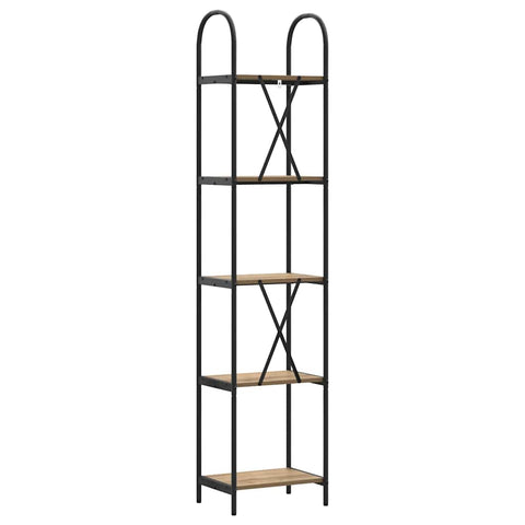 vidaXL Bookshelf Artisan oak 40 x 30 x 183 cm Engineered wood